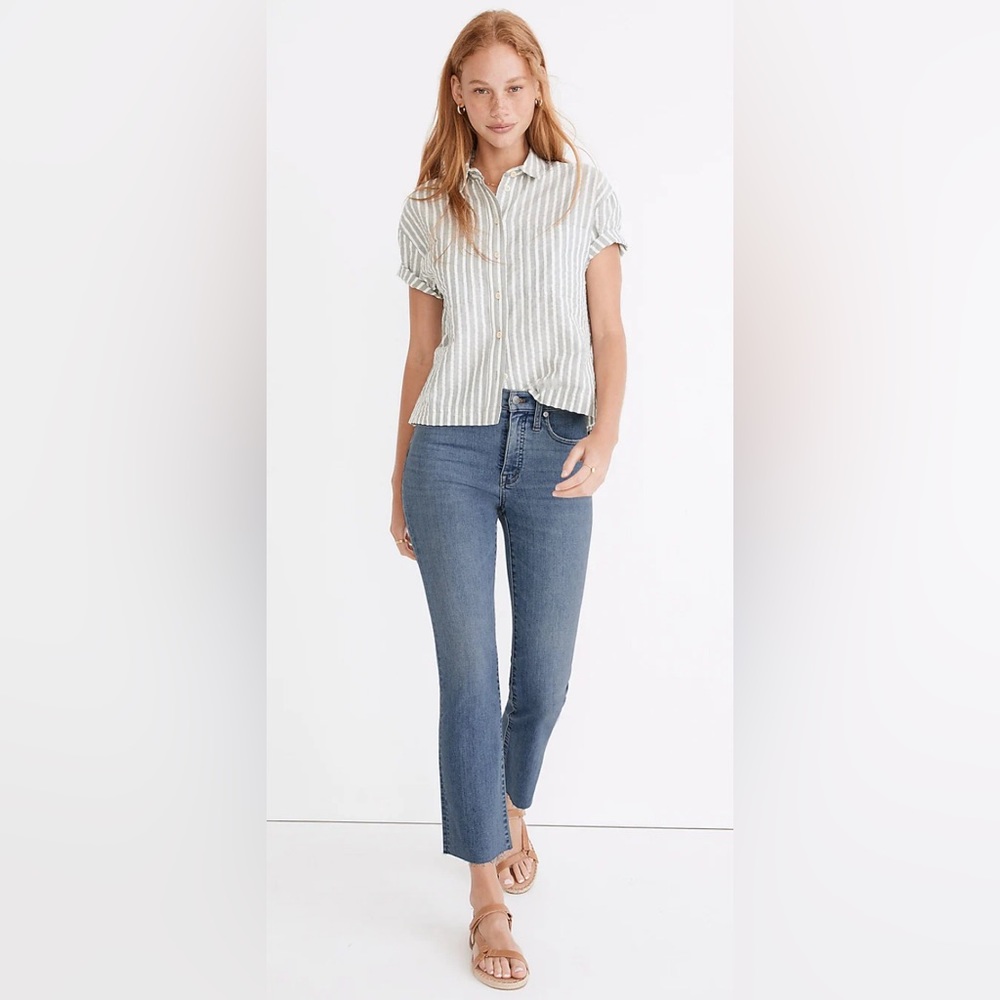 NWT Madewell Cali Demi Boot with Raw Hem